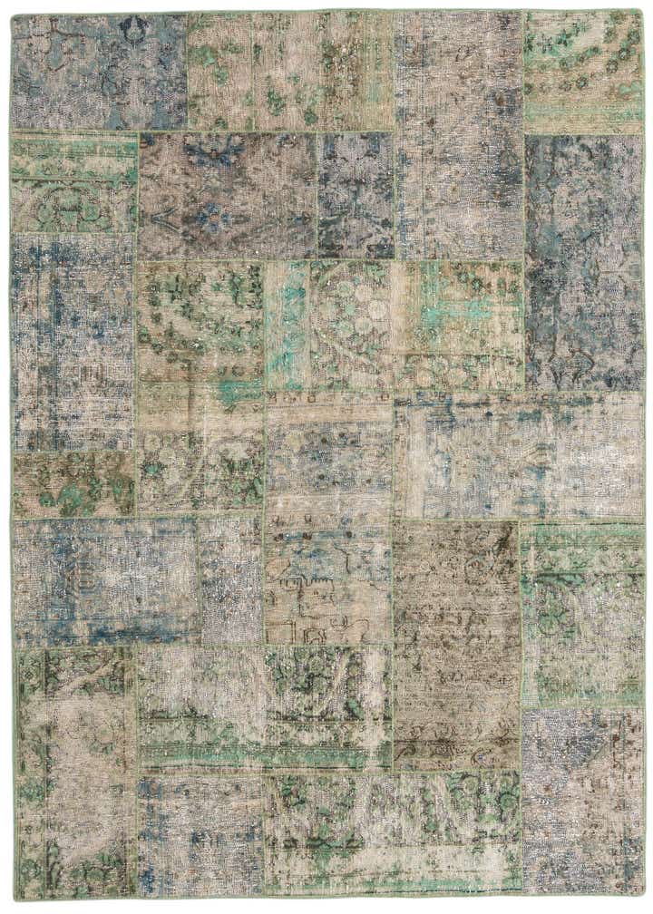 5' 8 x 7' 11 Hand Knotted Ultra Vintage Persian Wool Rug