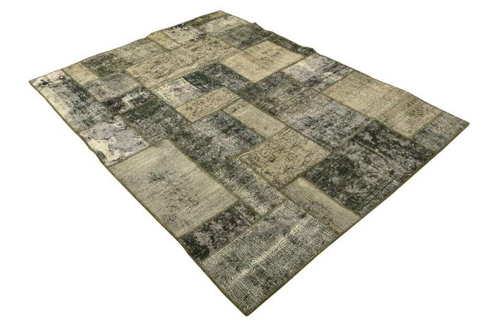 5' x 6' 9 Hand Knotted Ultra Vintage Persian Wool Rug