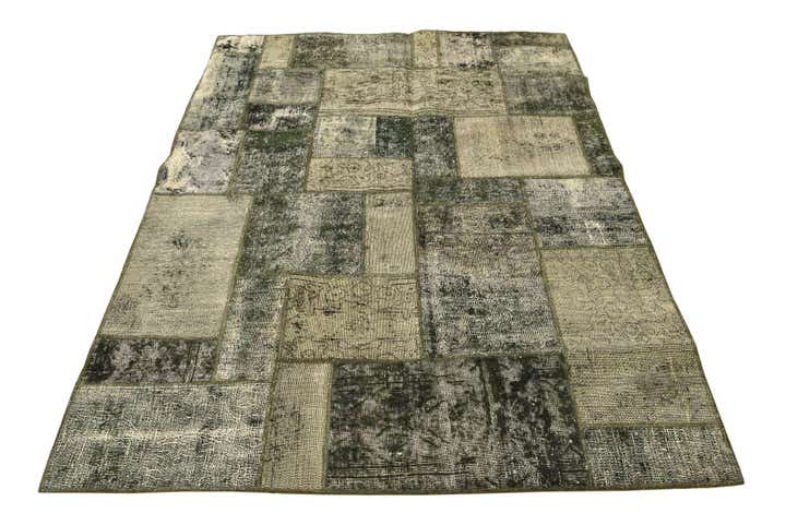 5' x 6' 9 Hand Knotted Ultra Vintage Persian Wool Rug