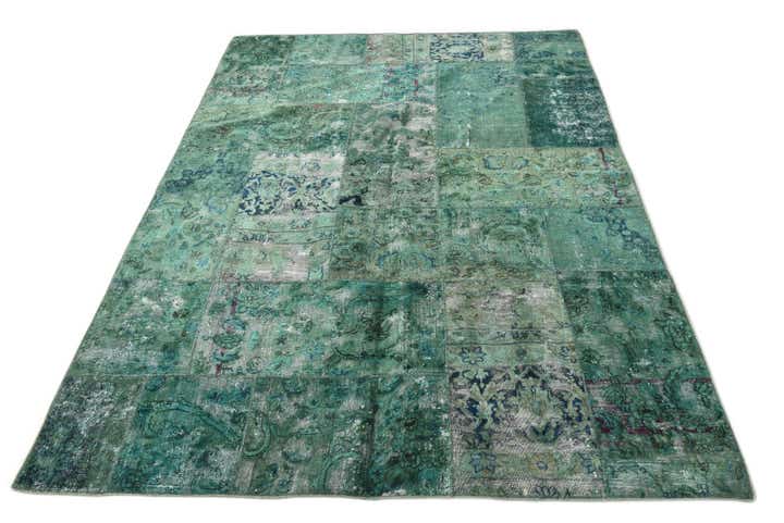 5' 8 x 7' 10 Hand Knotted Ultra Vintage Persian Wool Rug