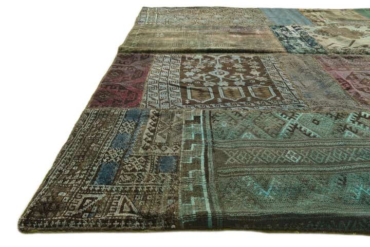 6' 6 x 10' 1 Hand Knotted Ultra Vintage Persian Wool Rug