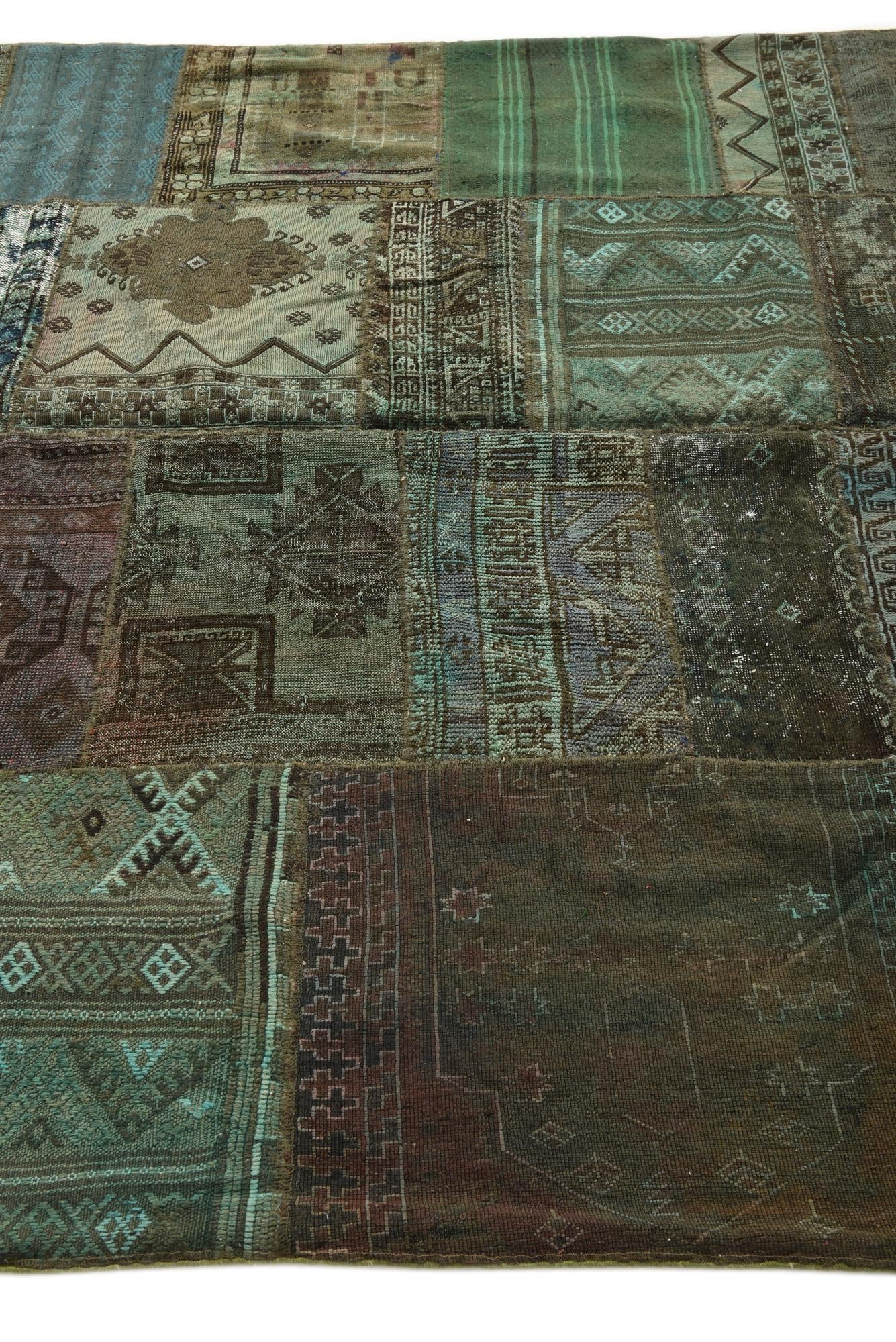 6' 6 x 10' 1 Hand Knotted Ultra Vintage Persian Wool Rug