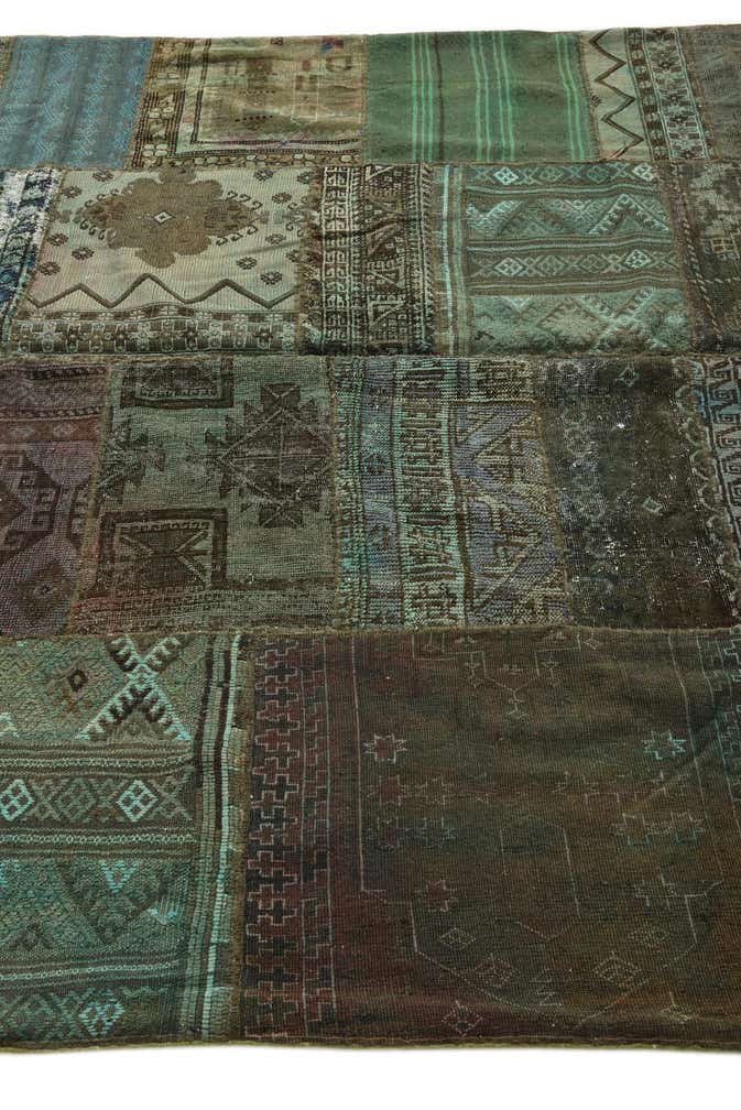6' 6 x 10' 1 Hand Knotted Ultra Vintage Persian Wool Rug