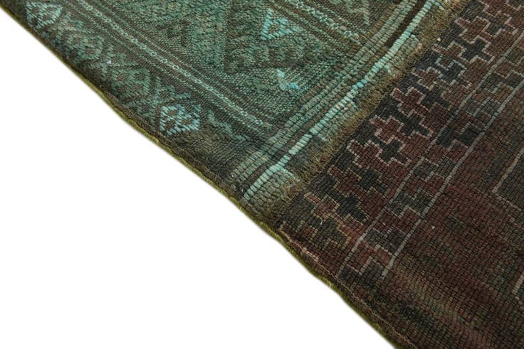 Detail image of 6' 6 x 10' 1 Hand Knotted Ultra Vintage Persian Wool Rug