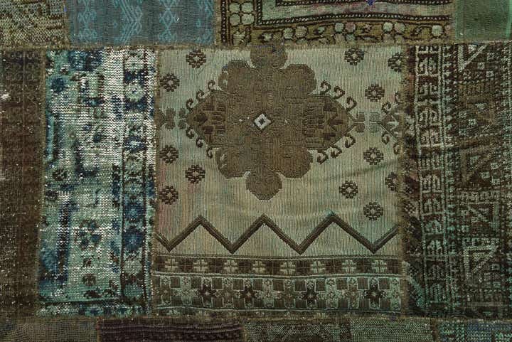 6' 6 x 10' 1 Hand Knotted Ultra Vintage Persian Wool Rug