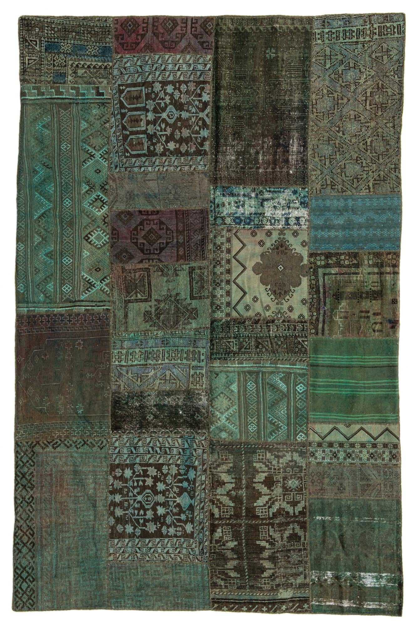 6' 6 x 10' 1 Hand Knotted Ultra Vintage Persian Wool Rug