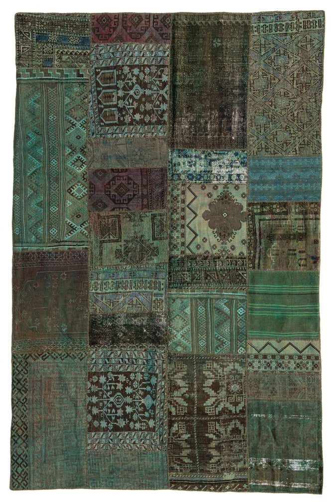 6' 6 x 10' 1 Hand Knotted Ultra Vintage Persian Wool Rug