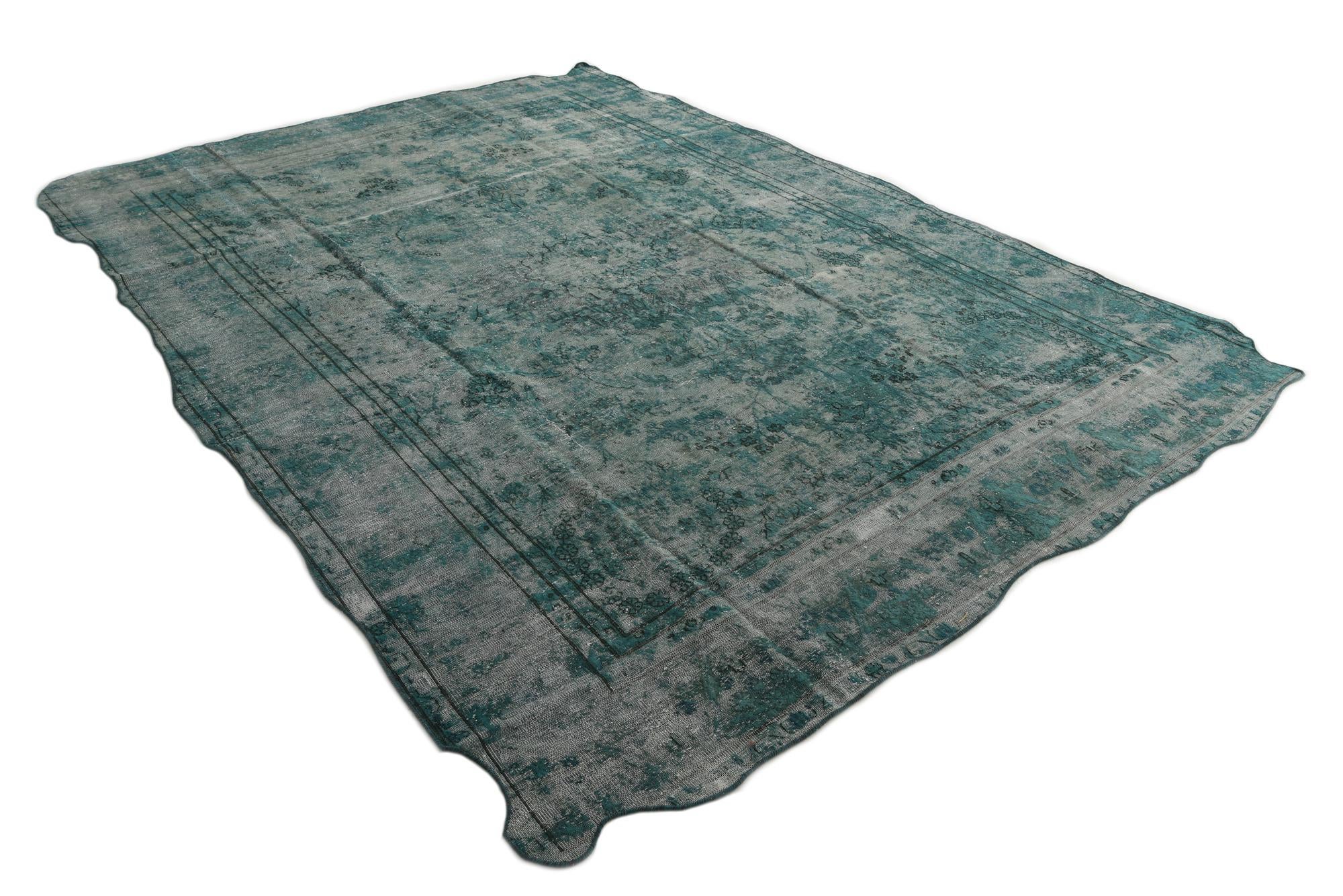 9' x 12' 5 Hand Knotted Ultra Vintage Persian Wool Rug