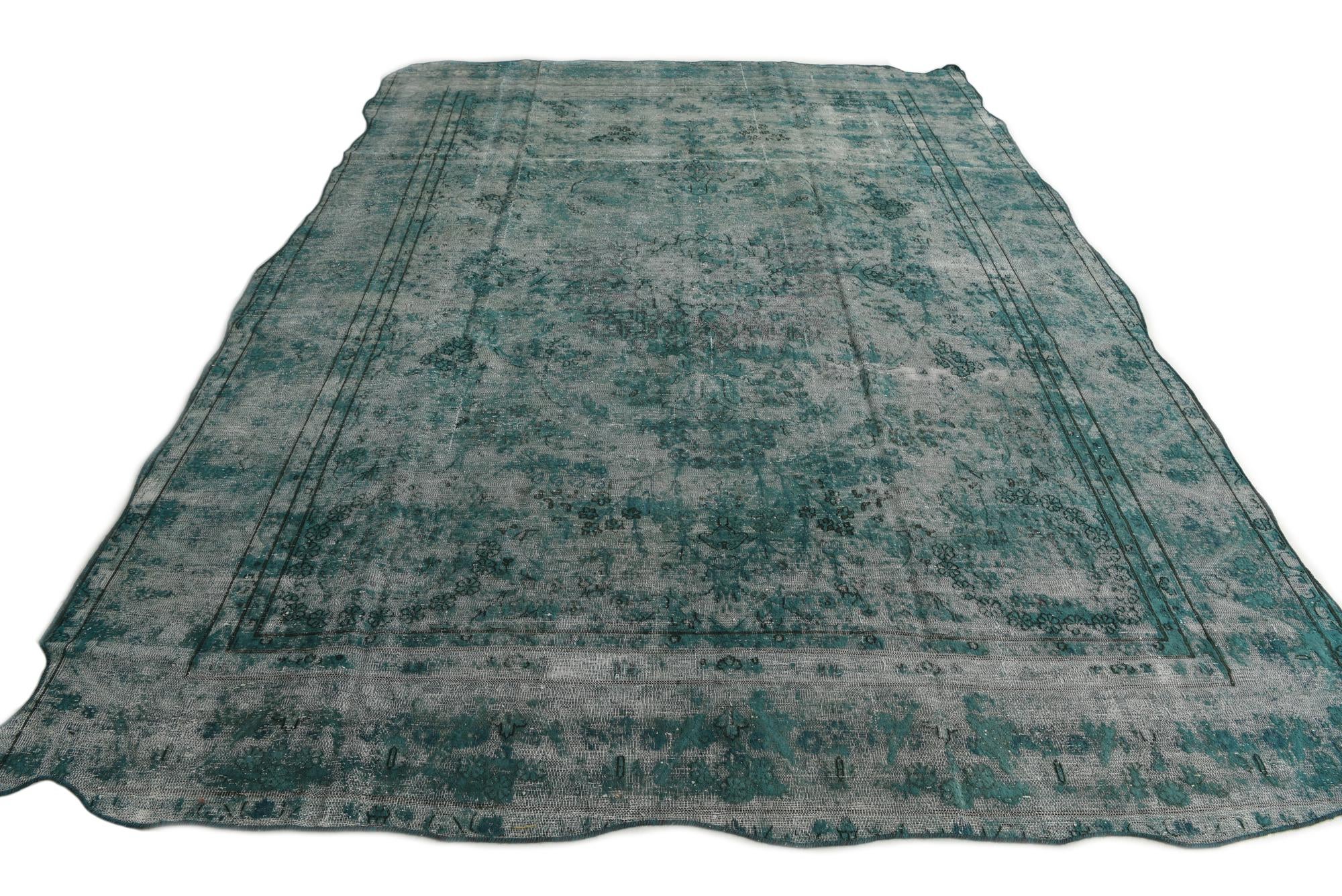 9' x 12' 5 Hand Knotted Ultra Vintage Persian Wool Rug