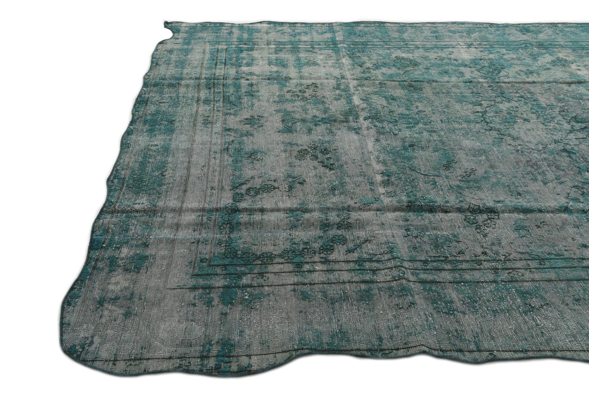 9' x 12' 5 Hand Knotted Ultra Vintage Persian Wool Rug