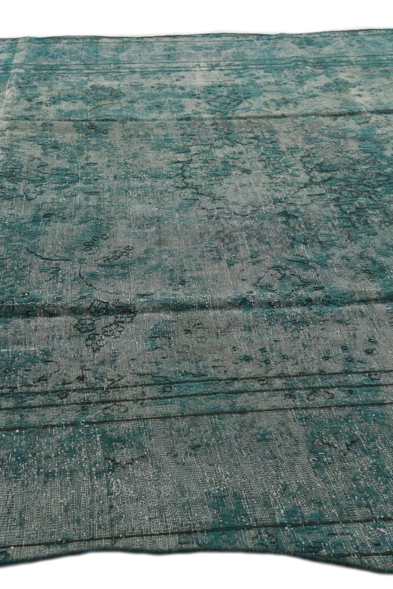 9' x 12' 5 Hand Knotted Ultra Vintage Persian Wool Rug