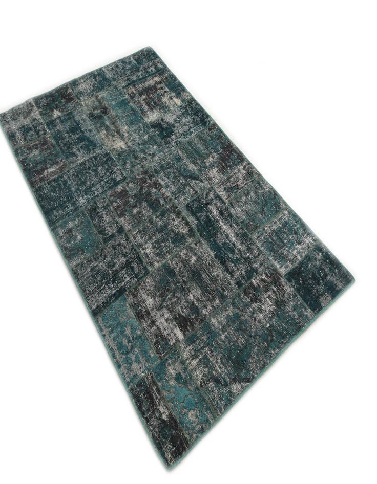 Detail image of 4' 5 x 7' 2  Hand Knotted Ultra Vintage Persian Wool Rug