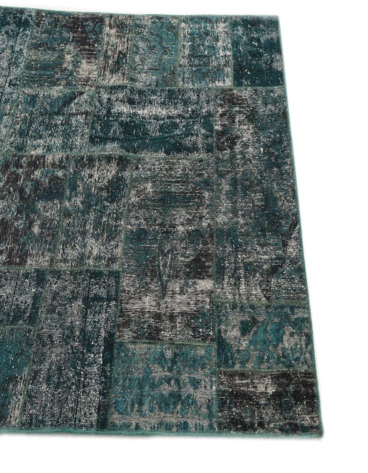 Detail image of 4' 5 x 7' 2  Hand Knotted Ultra Vintage Persian Wool Rug