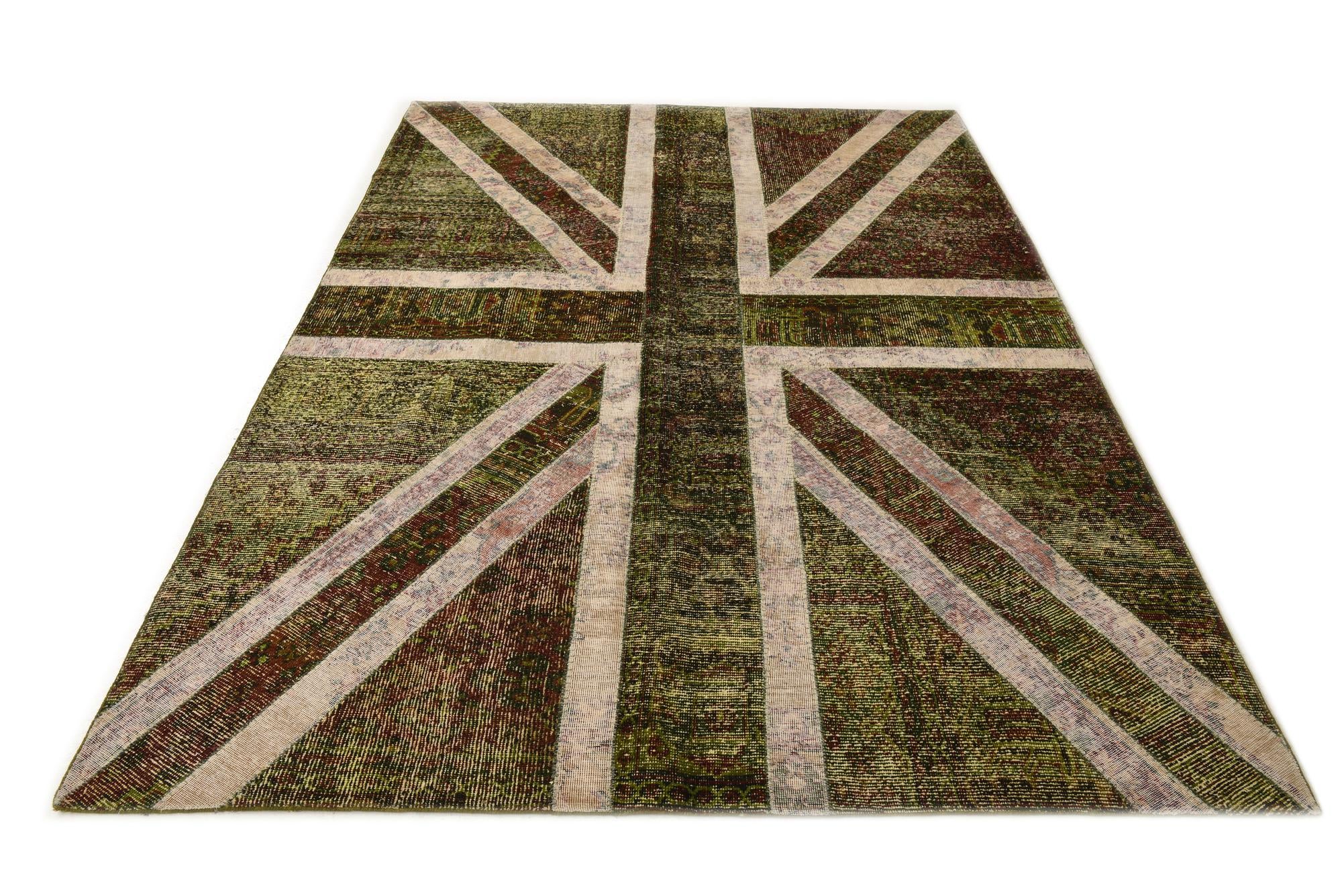 6' 7 x 9' 8 Hand Knotted Ultra Vintage Persian Wool Rug