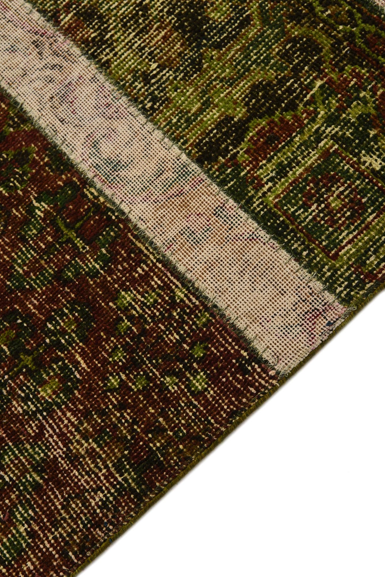 6' 7 x 9' 8 Hand Knotted Ultra Vintage Persian Wool Rug