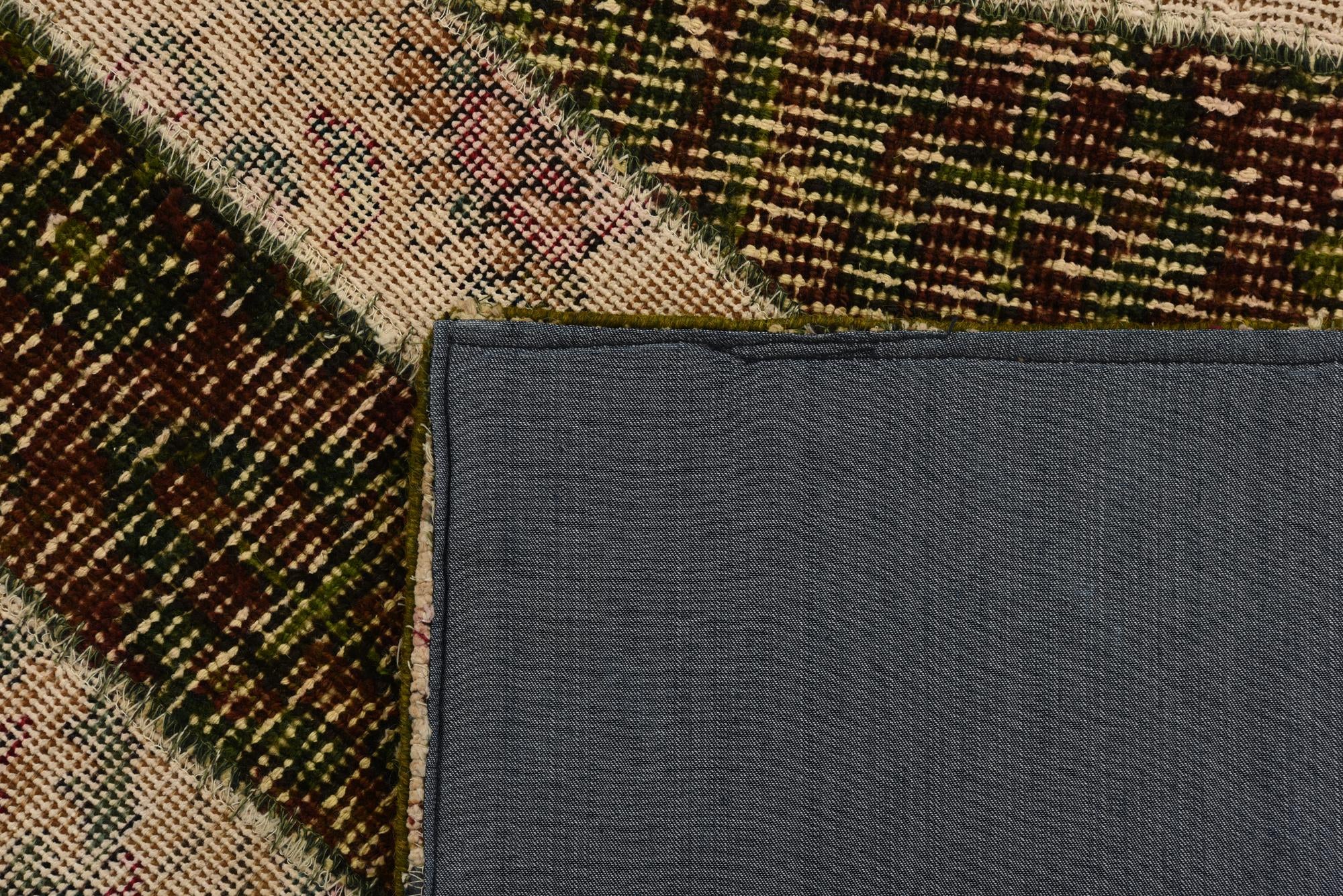 6' 7 x 9' 8 Hand Knotted Ultra Vintage Persian Wool Rug