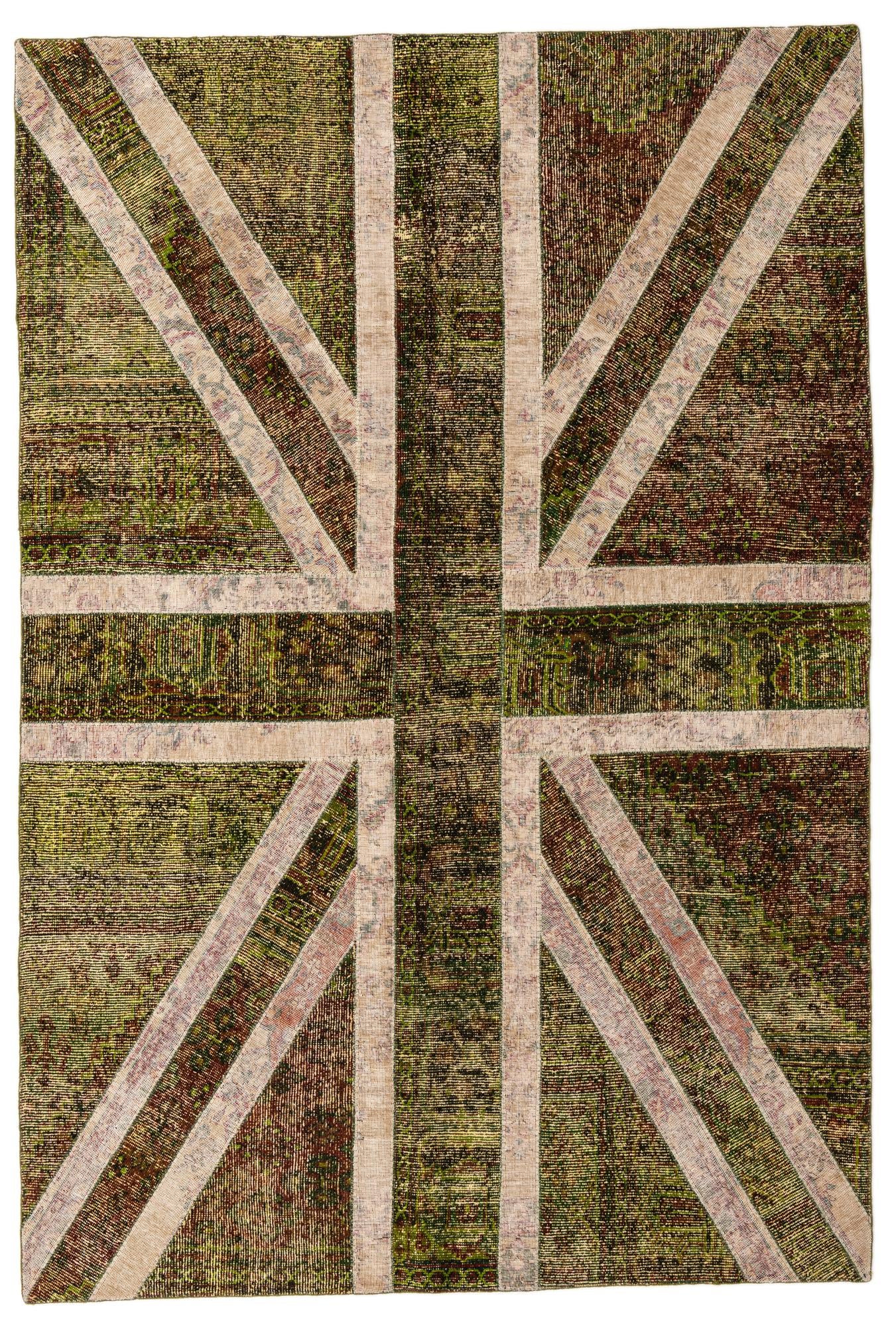 6' 7 x 9' 8 Hand Knotted Ultra Vintage Persian Wool Rug