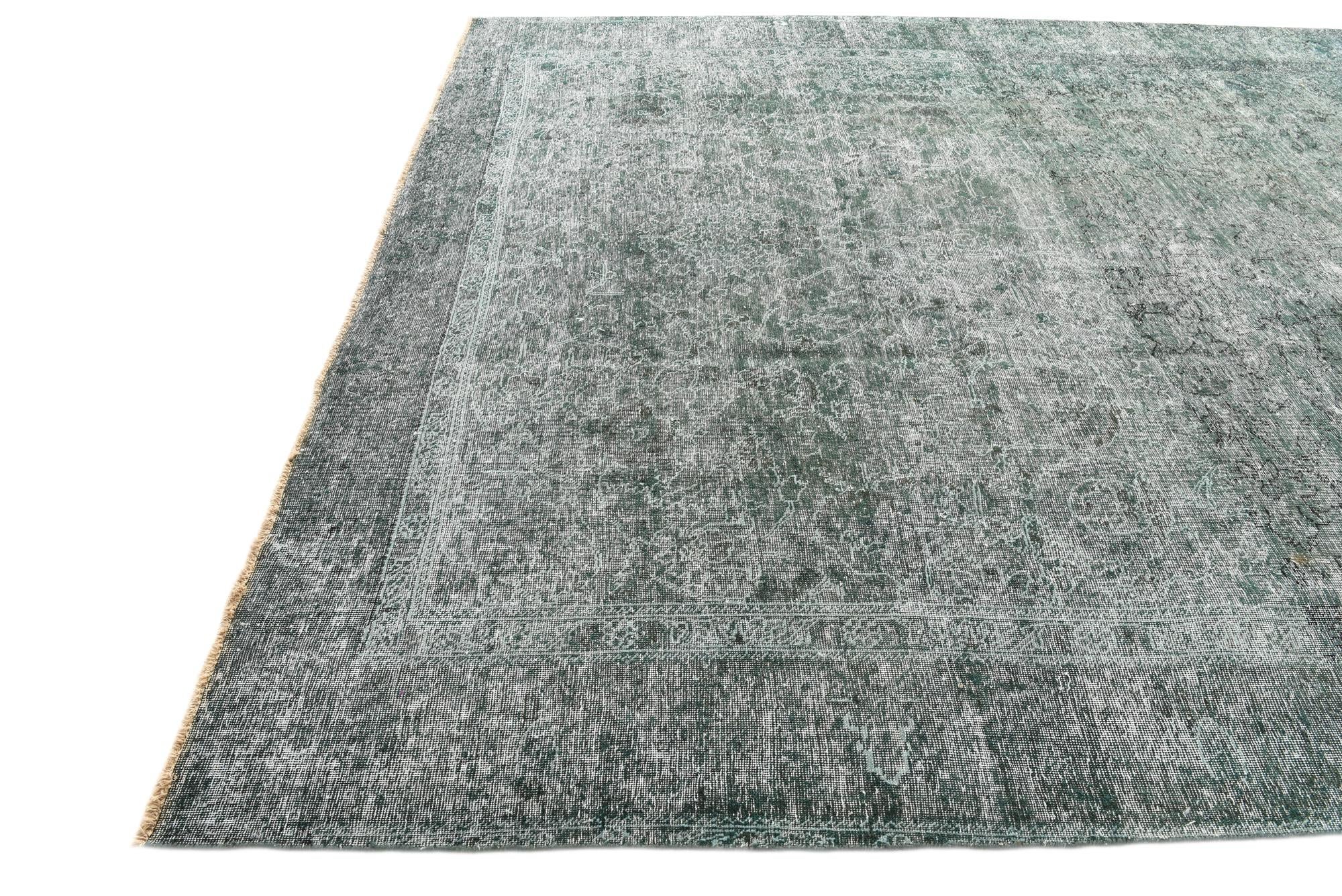 9' 8 x 11' 9 Hand Knotted Ultra Vintage Persian Wool Rug