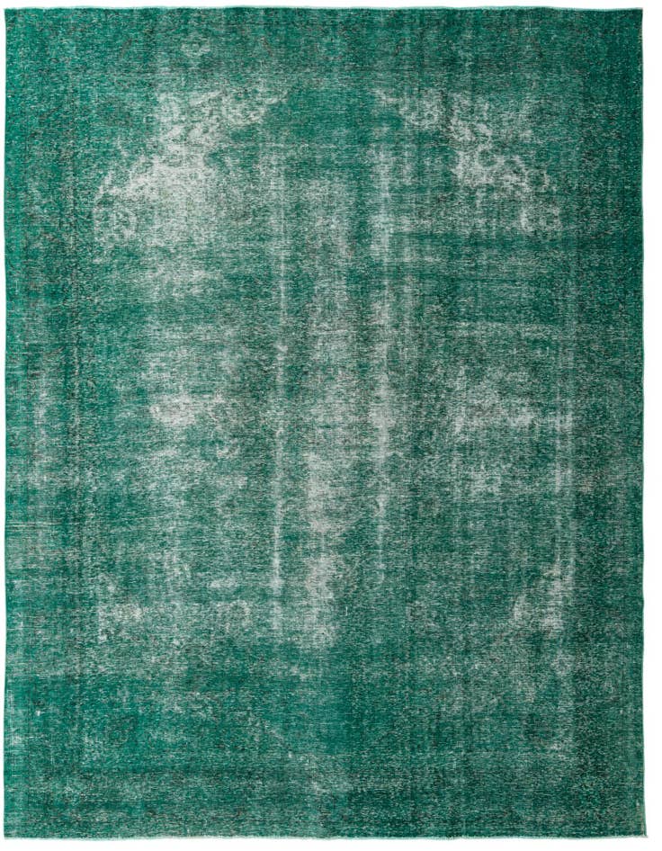 Detail image of 9' 5 x 12' 6 Hand Knotted Ultra Vintage Persian Wool Rug