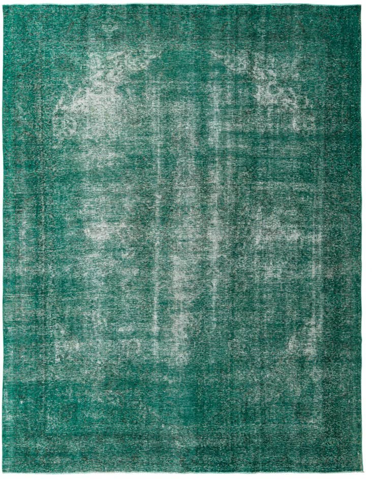 Detail image of 9' 5 x 12' 6 Hand Knotted Ultra Vintage Persian Wool Rug