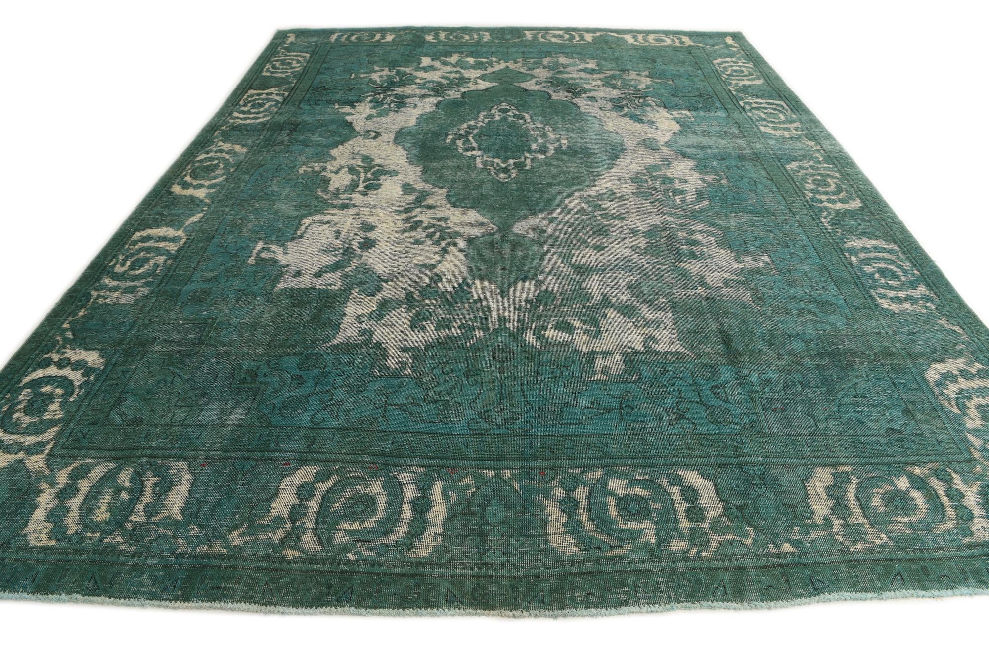 9' 6 x 12' 2 Hand Knotted Ultra Vintage Persian Wool Rug