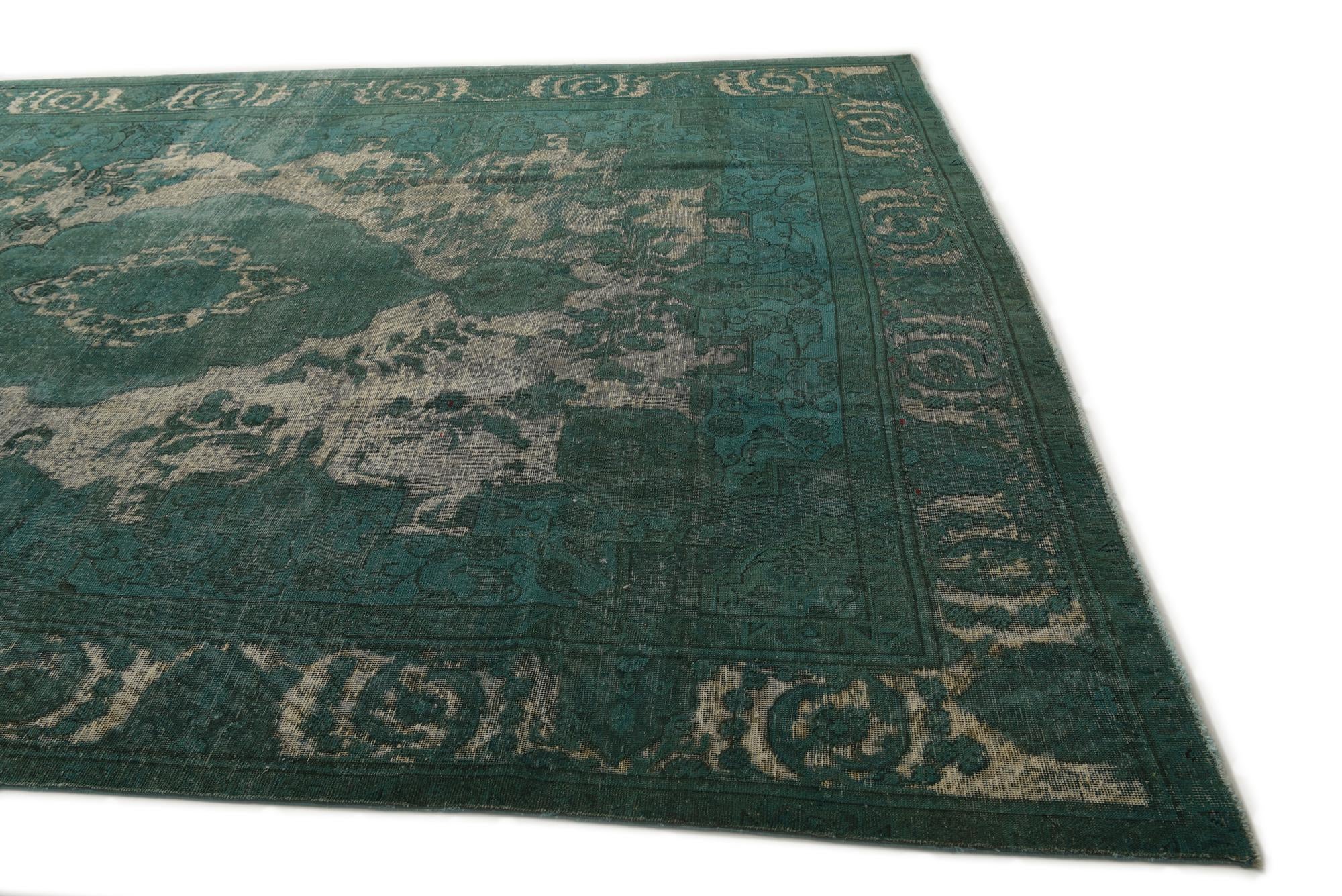 9' 6 x 12' 2 Hand Knotted Ultra Vintage Persian Wool Rug