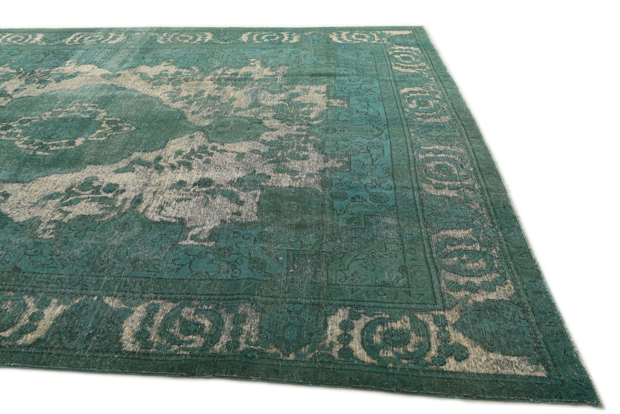 9' 6 x 12' 2 Hand Knotted Ultra Vintage Persian Wool Rug