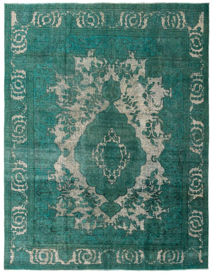 Detail image of 9' 6 x 12' 2 Hand Knotted Ultra Vintage Persian Wool Rug