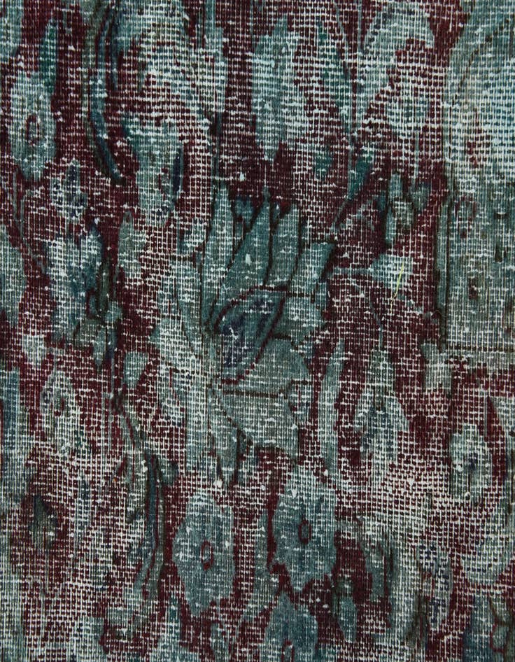 Detail image of 9' 7 x 12' 10  Hand Knotted Ultra Vintage Persian Wool Rug