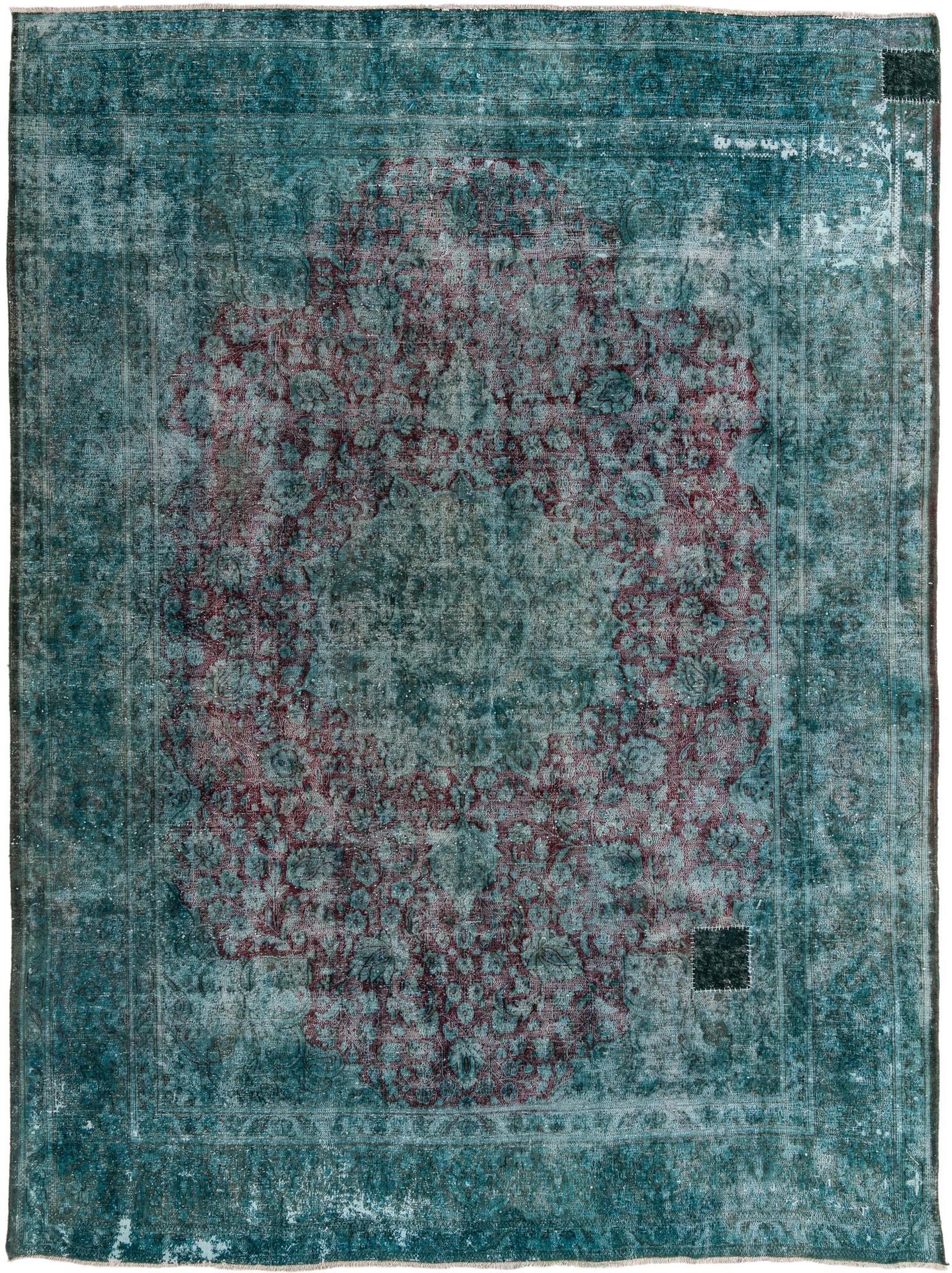 9' 7 x 12' 10 Hand Knotted Ultra Vintage Persian Wool Rug