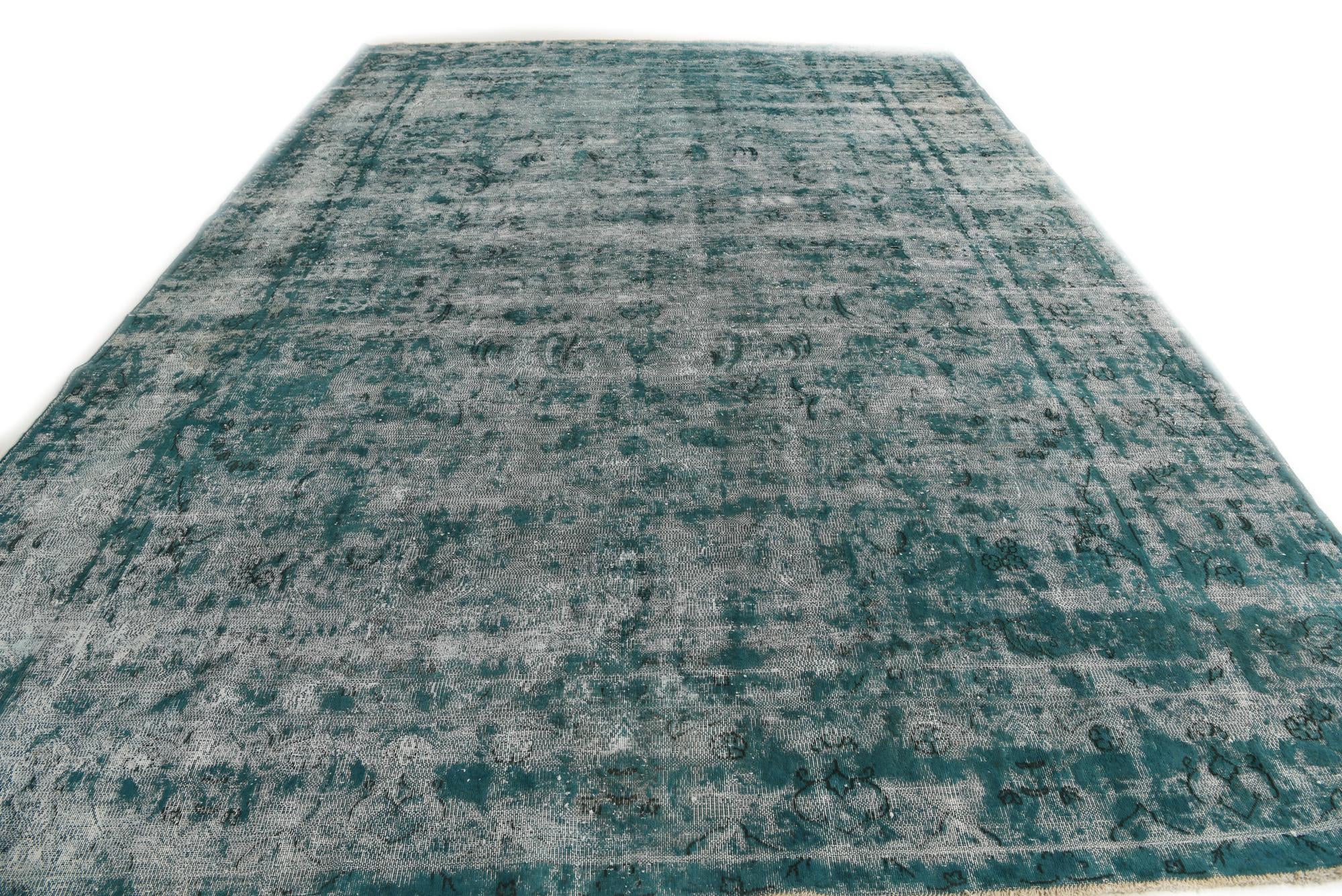 9' 5 x 13' 5 Hand Knotted Ultra Vintage Persian Wool Rug