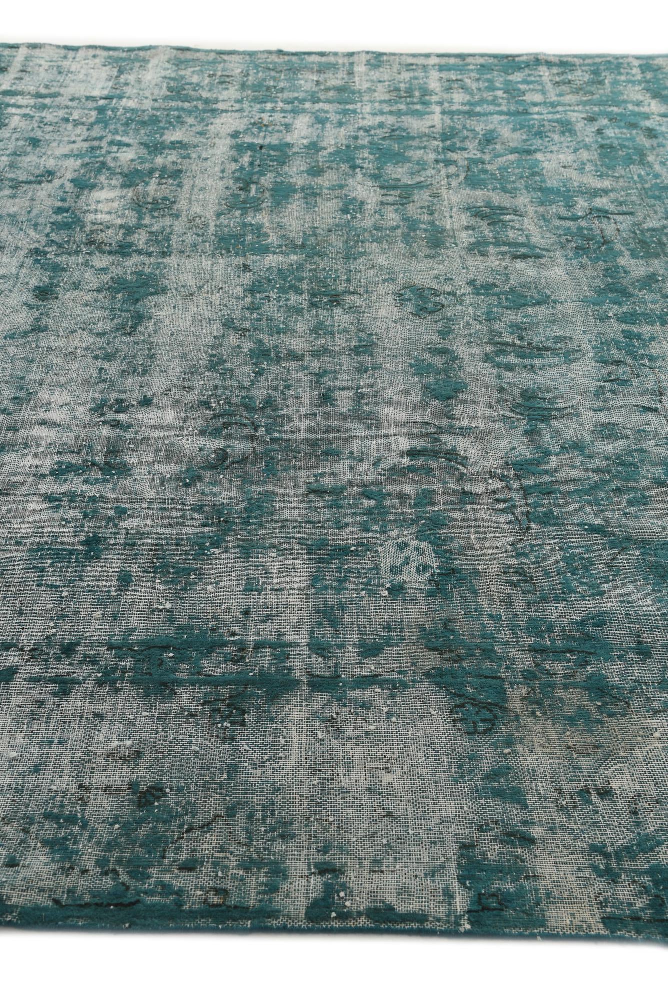 9' 5 x 13' 5 Hand Knotted Ultra Vintage Persian Wool Rug