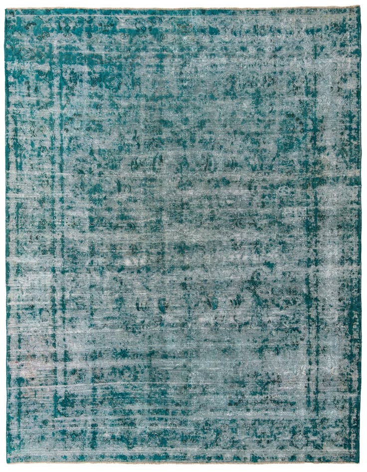 Detail image of 9' 5 x 13' 5 Hand Knotted Ultra Vintage Persian Wool Rug