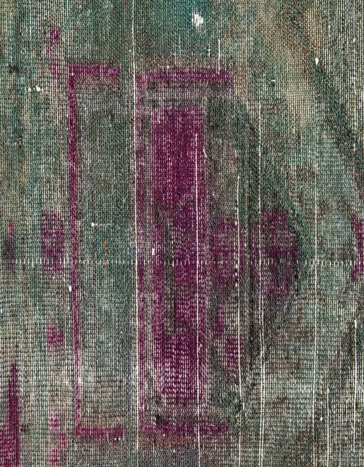 Detail image of 4' 3 x 6'  Hand Knotted Ultra Vintage Persian Wool Rug