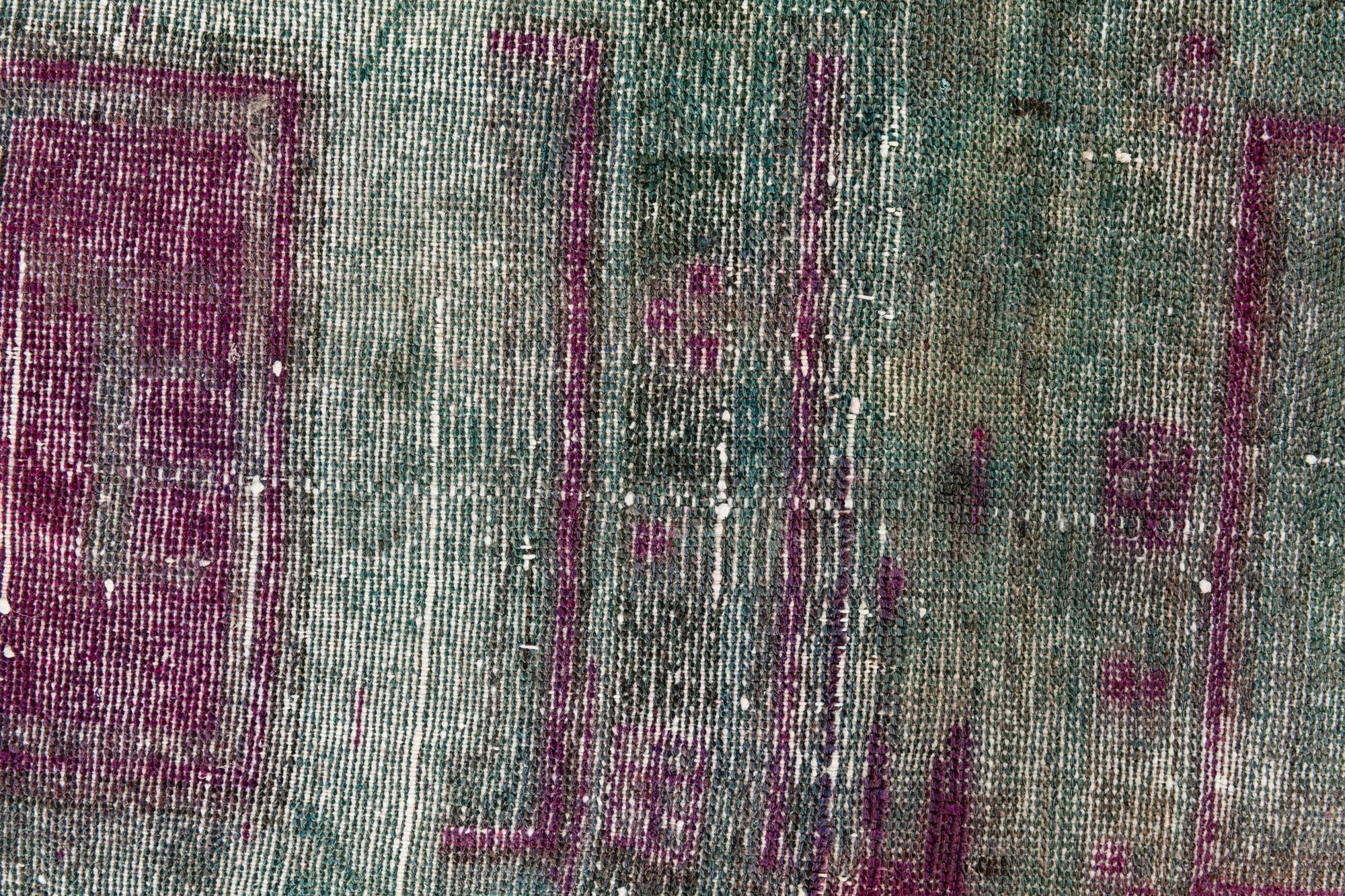 130cm x 185cm anudado a mano Ultra Vintage Alfombra Persa Lana