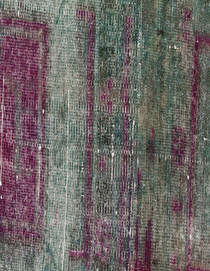 Detail image of 4' 3 x 6'  Hand Knotted Ultra Vintage Persian Wool Rug