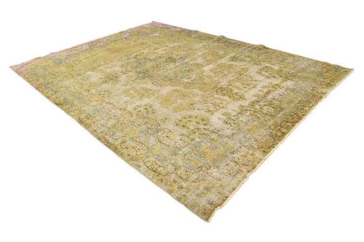 Detail image of 9' 6 x 13' 3 Hand Knotted Ultra Vintage Persian Wool Rug