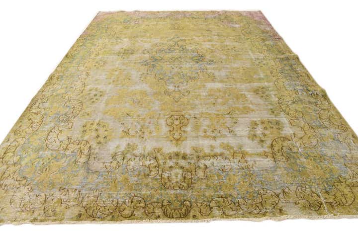 9' 6 x 13' 3 Hand Knotted Ultra Vintage Persian Wool Rug