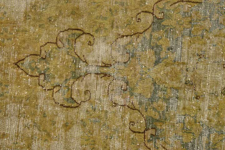 9' 6 x 13' 3 Hand Knotted Ultra Vintage Persian Wool Rug