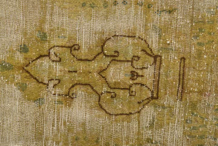 9' 6 x 13' 3 Hand Knotted Ultra Vintage Persian Wool Rug