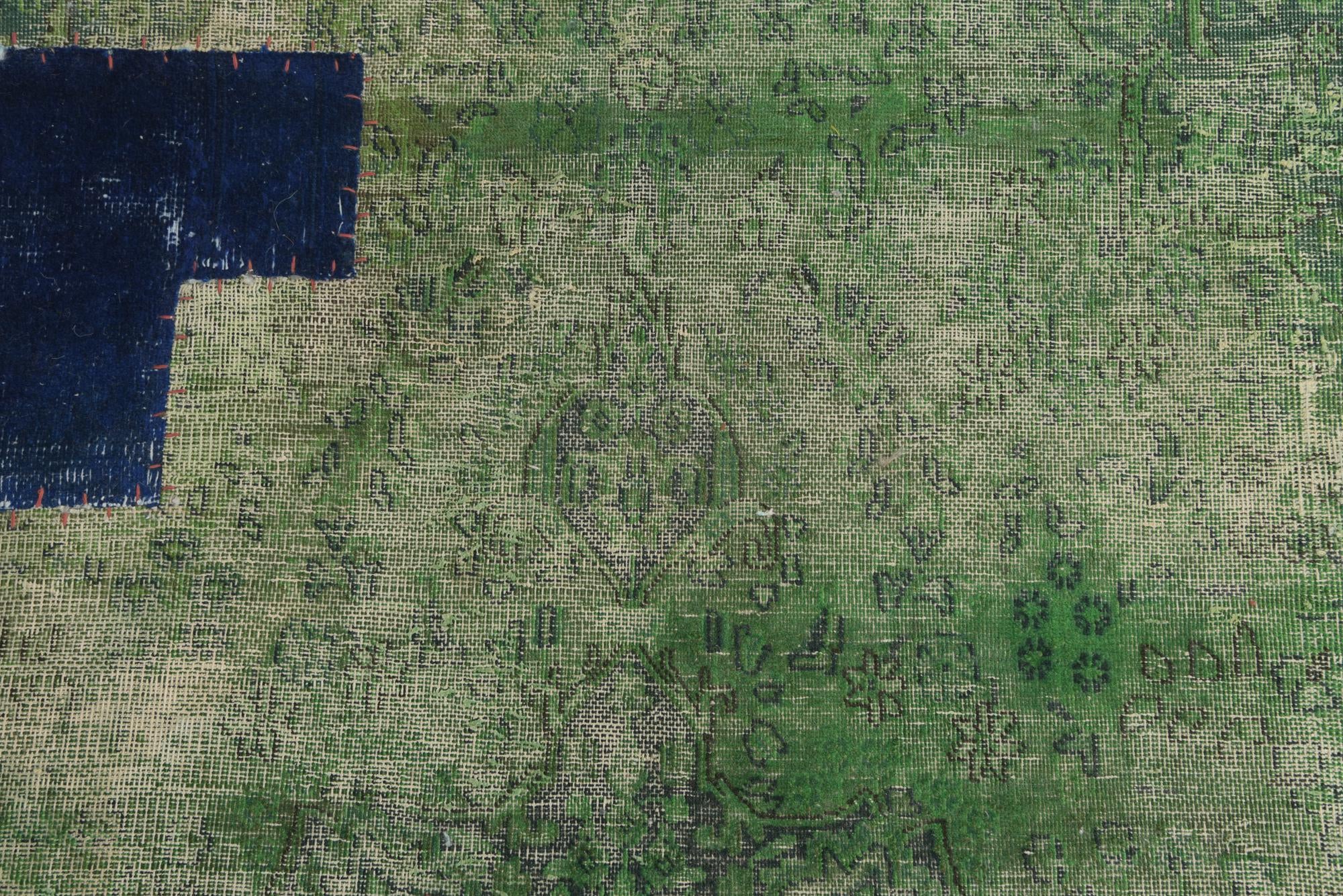 9' 4 x 12' 1 Hand Knotted Ultra Vintage Persian Wool Rug