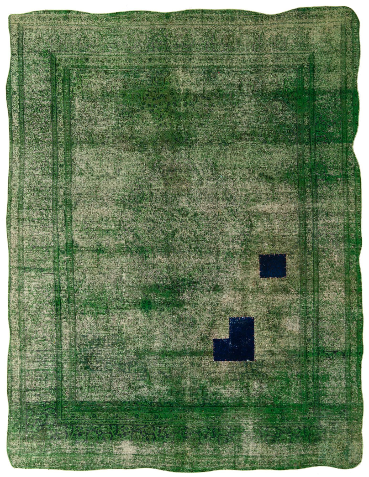 9' 4 x 12' 1 Hand Knotted Ultra Vintage Persian Wool Rug