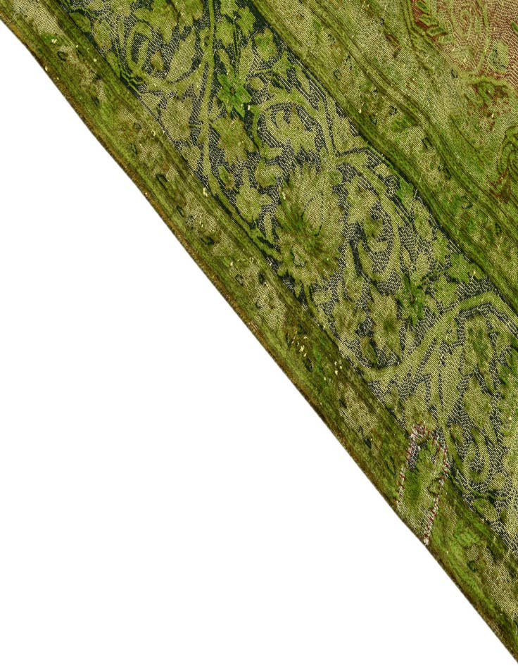 Detail image of 9' 10 x 13' 6  Hand Knotted Ultra Vintage Persian Wool Rug