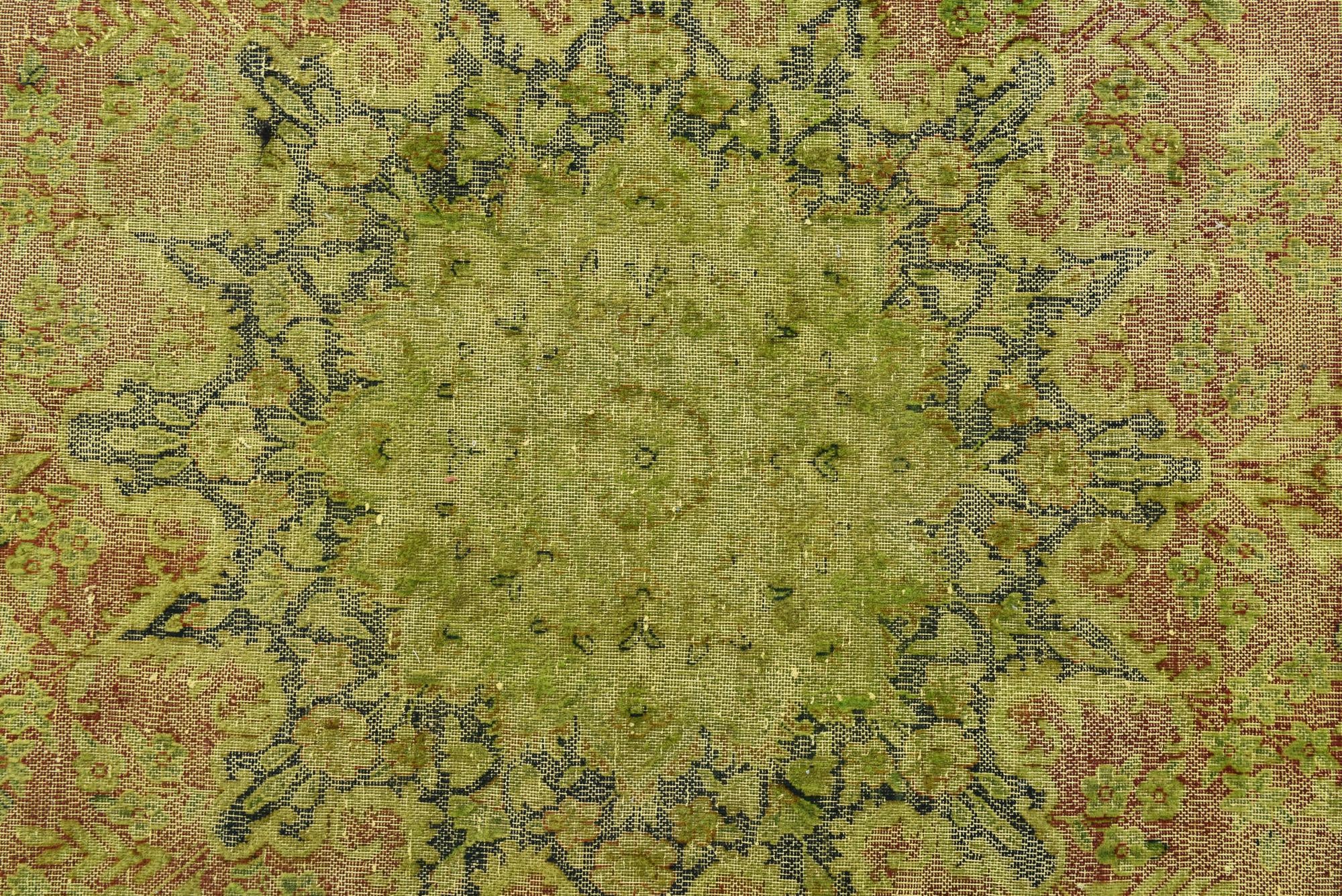9' 10 x 13' 6 Hand Knotted Ultra Vintage Persian Wool Rug