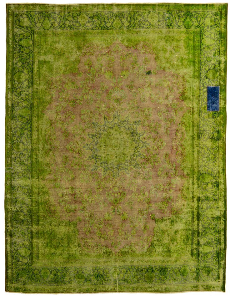 Detail image of 9' 10 x 13' 6 Hand Knotted Ultra Vintage Persian Wool Rug