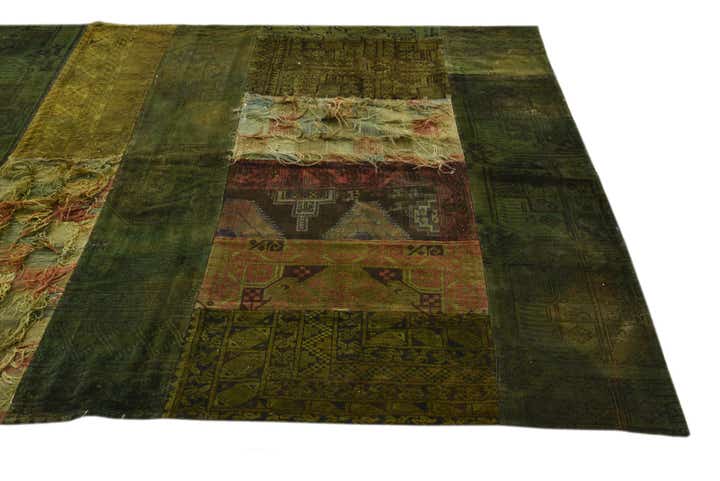 6' 2 x 8' 1 Hand Knotted Ultra Vintage Persian Wool Rug