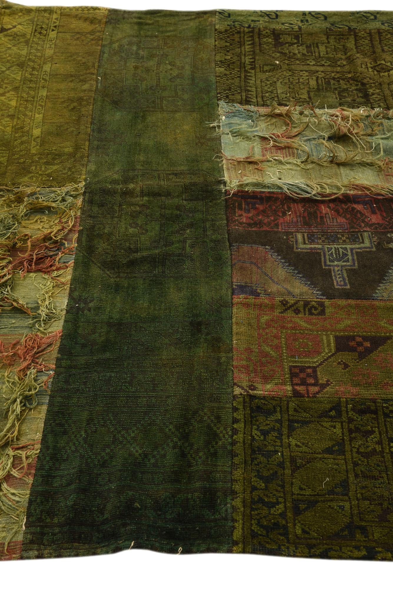 6' 2 x 8' 1 Hand Knotted Ultra Vintage Persian Wool Rug