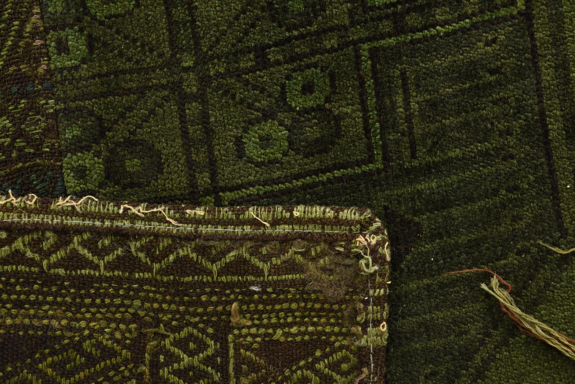 6' 2 x 8' 1 Hand Knotted Ultra Vintage Persian Wool Rug