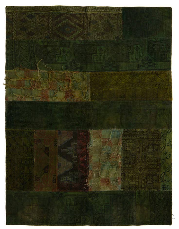 Detail image of 6' 2 x 8' 1 Hand Knotted Ultra Vintage Persian Wool Rug