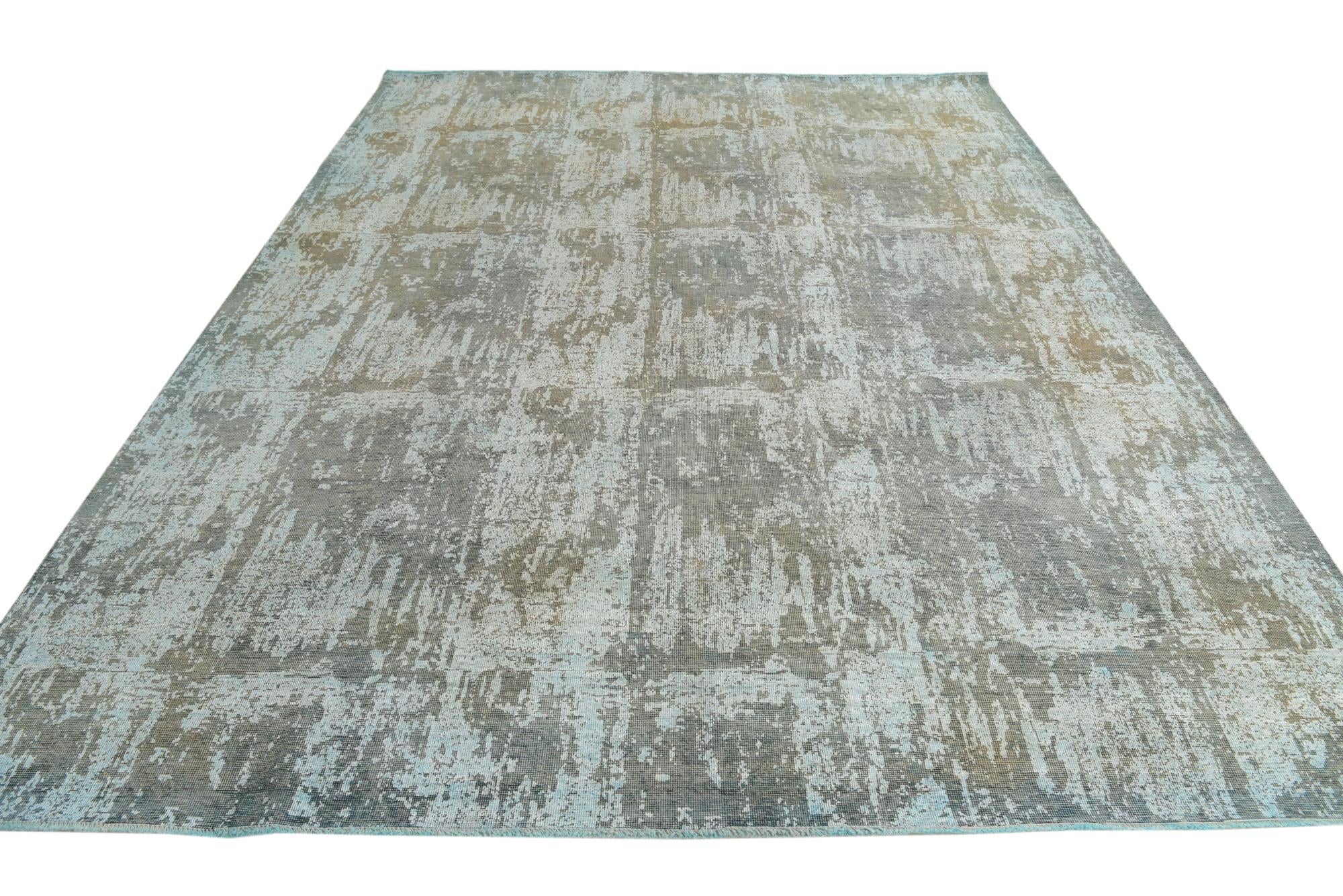 9' 7 x 12' 4 Hand Knotted Ultra Vintage Persian Wool Rug